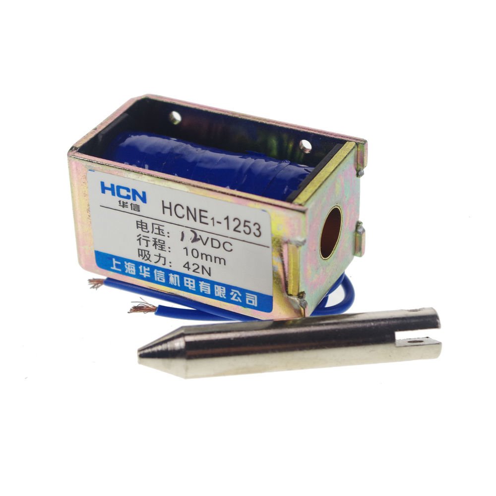 12V 4.2kg 9LB 10mm Stroke force Electromagnet Solenoid