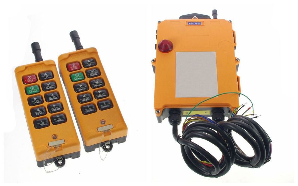 12VDC 4 Motions 2 Speed Hoist Crane Remote Control System Controller