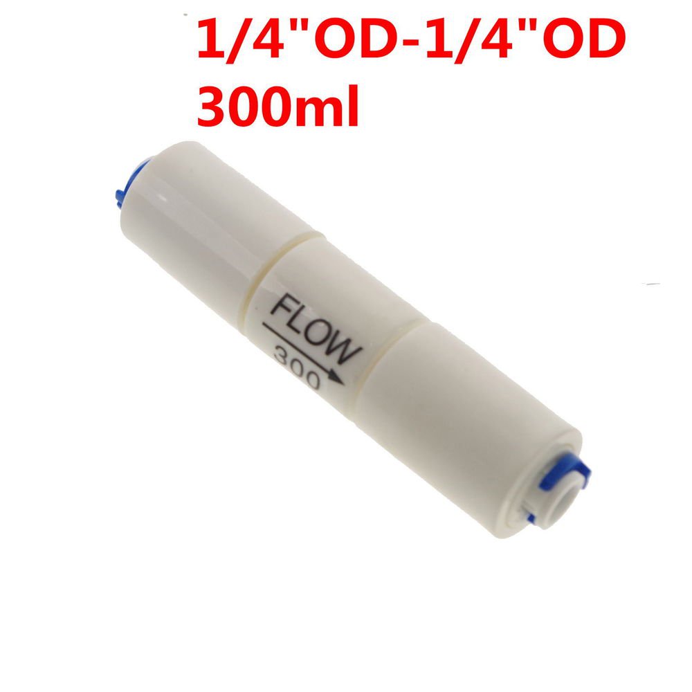 (3) Reverse Osmosis Flow RO Restrictor Flow 300 ML about 1:3 With 1/4" Fitting