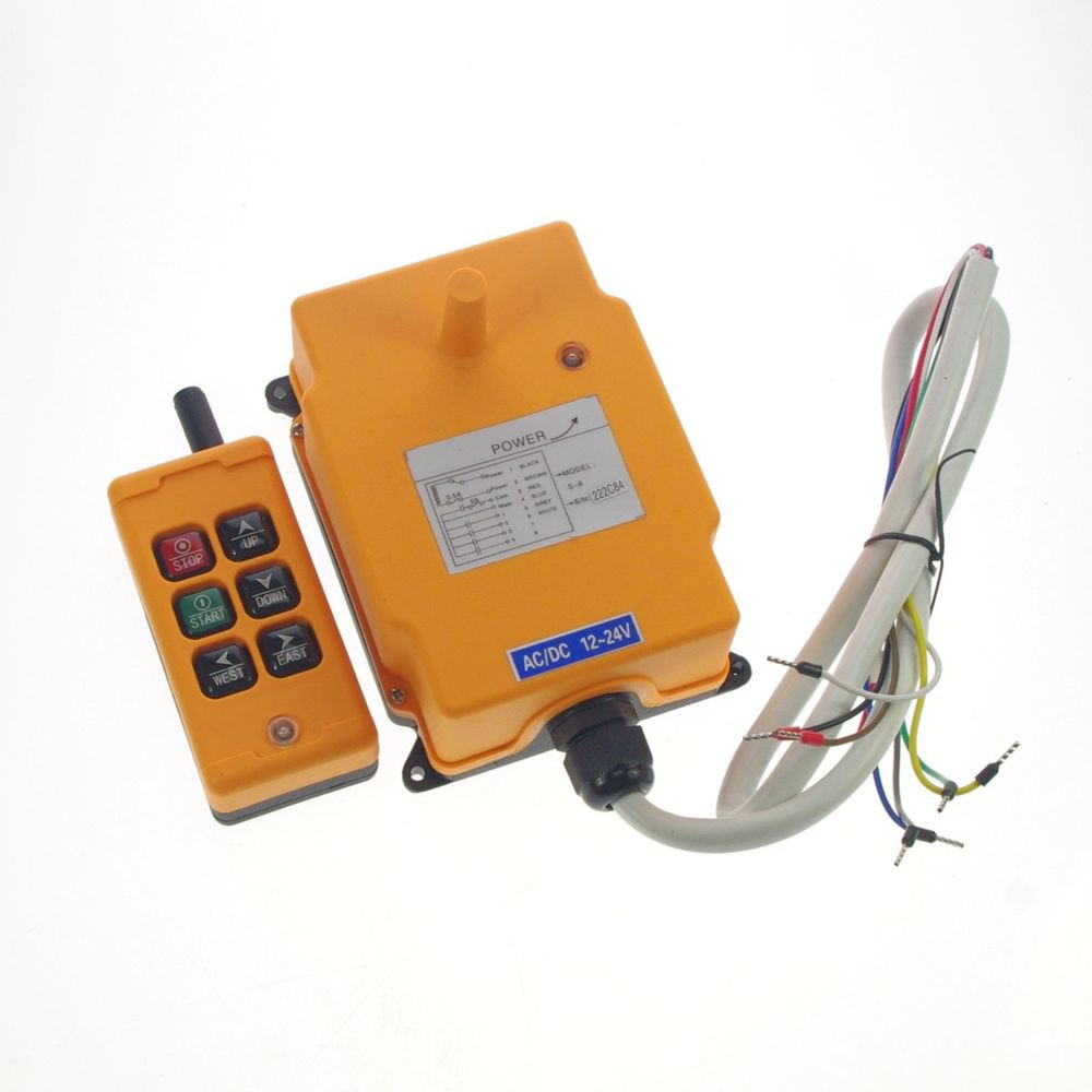 12VDC 2 Motions 1Speed Hoist Crane Truck Radio Remote Control System Controller