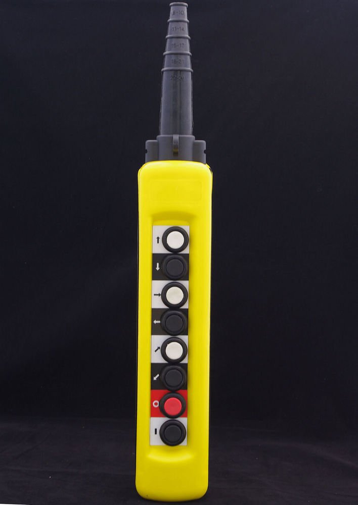 Hoist Crane 8 Pushbuttons Pendant Controller Station