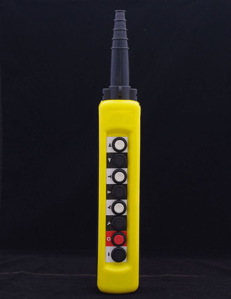 2 Speed Hoist Crane 8 Pushbutton Pendant Controller Station