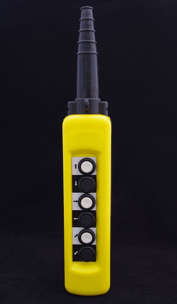 Hoist Crane 6 Pushbutton Pendant Controller Station