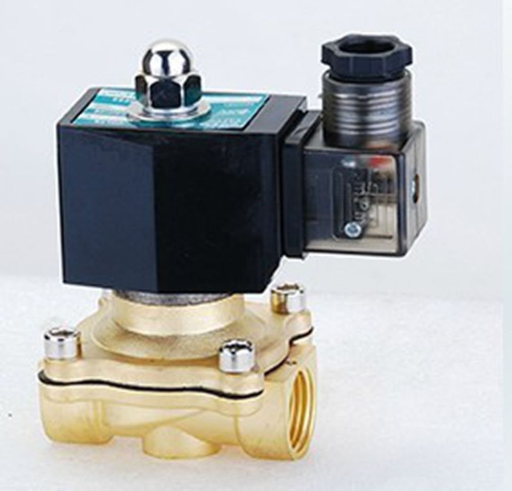 Methane Gas Fuel Propane 2 Ways NC 220VAC Solenoid Valve 1/2" BSPP Connection