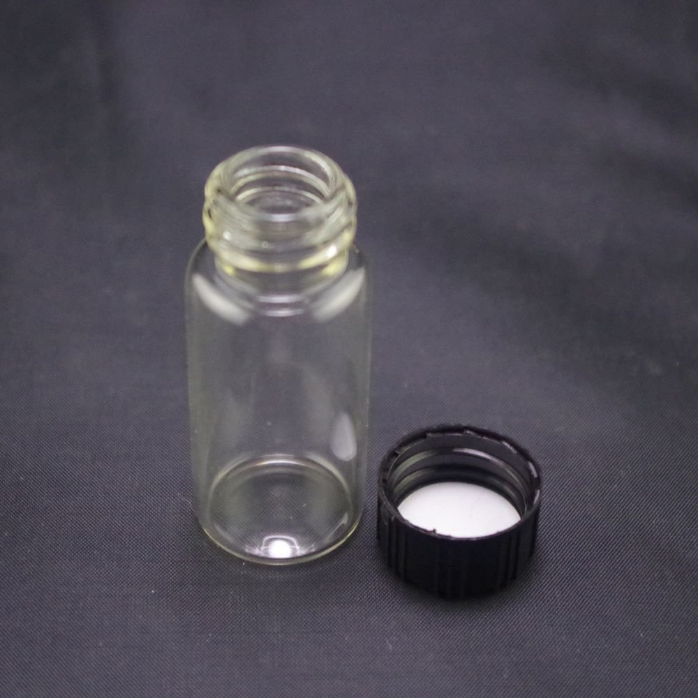 lot50 3ml Sample bottle clear glass screw top