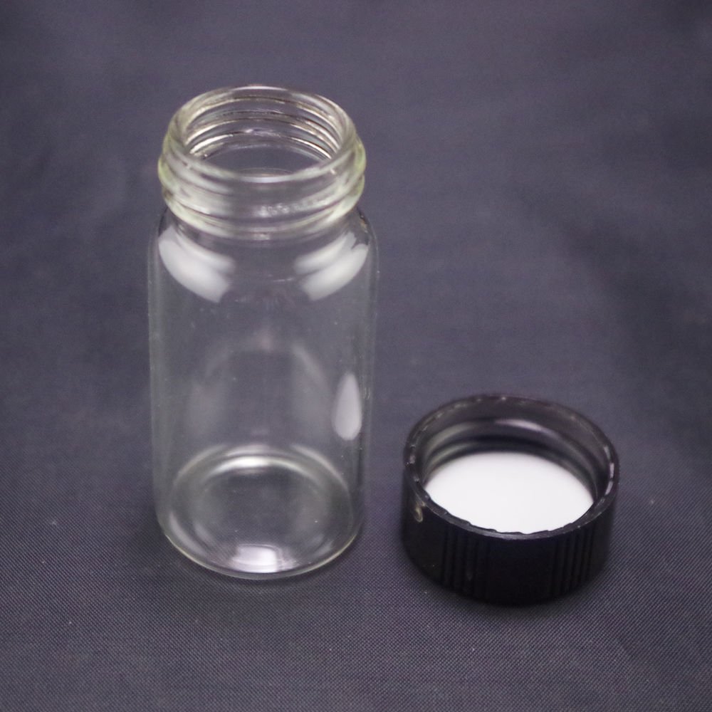lot4 20ml Sample bottle clear glass screw top