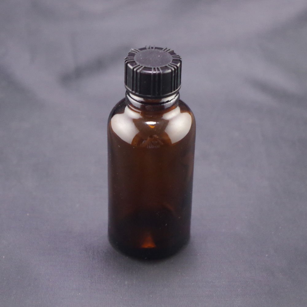 lot2 30ml Sample bottle brown glass screw top