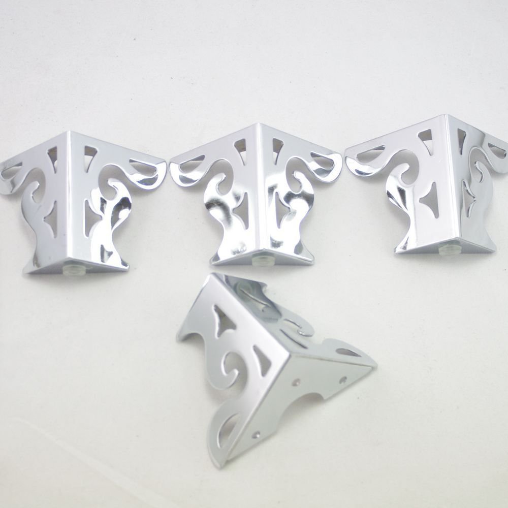 80mm Set Metal Furniture Cabinet Legs Bed Tea Table Chair Sofa Leg Feet 4pcs