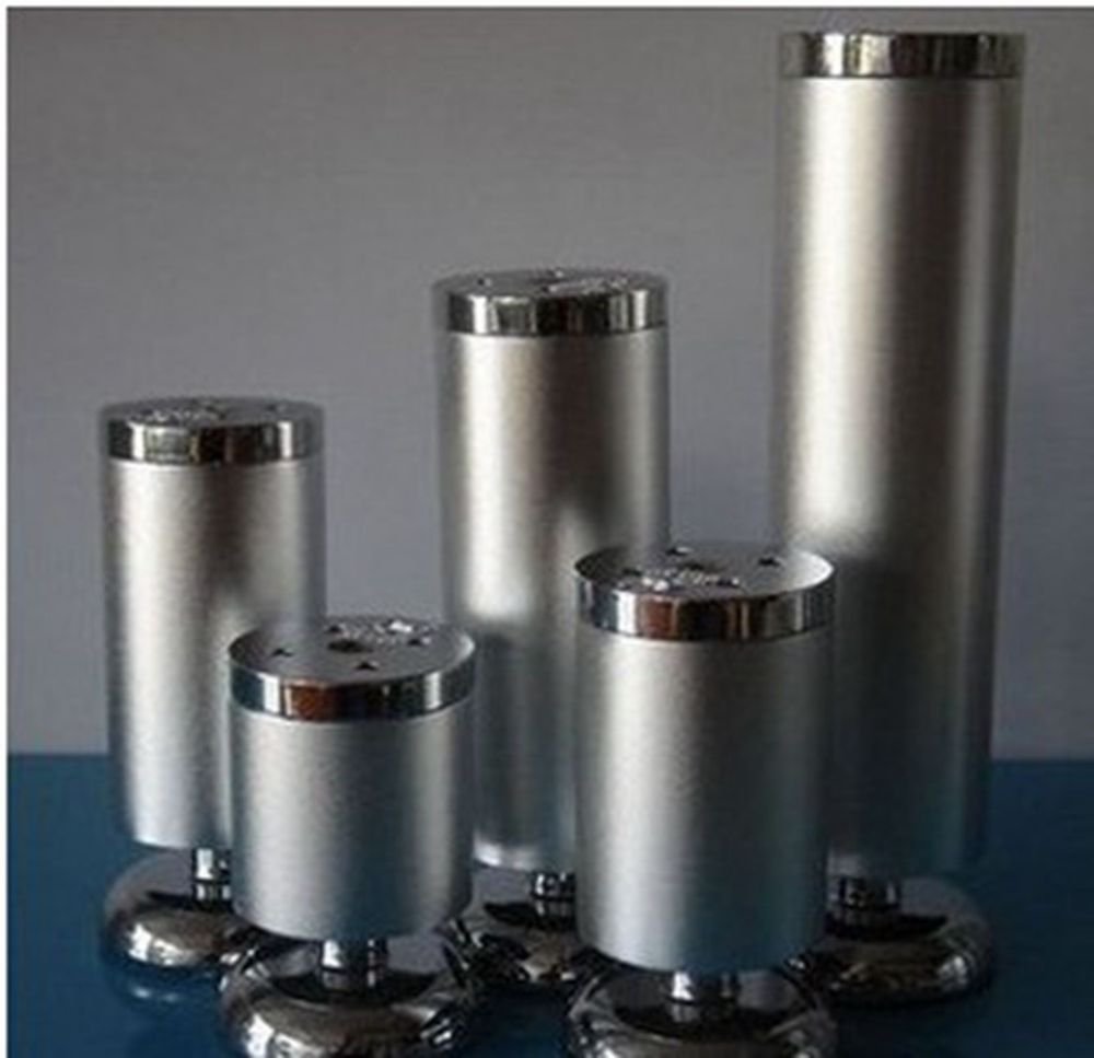 80mm Set Metal Furniture Cabinet Legs Adjustable Bed Table Sofa Leg Feet 4pcs