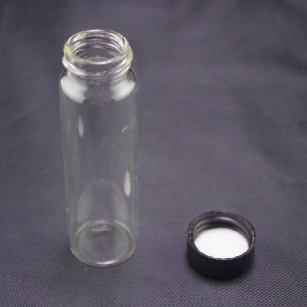 lot8 40ml Sample bottle clear glass screw top