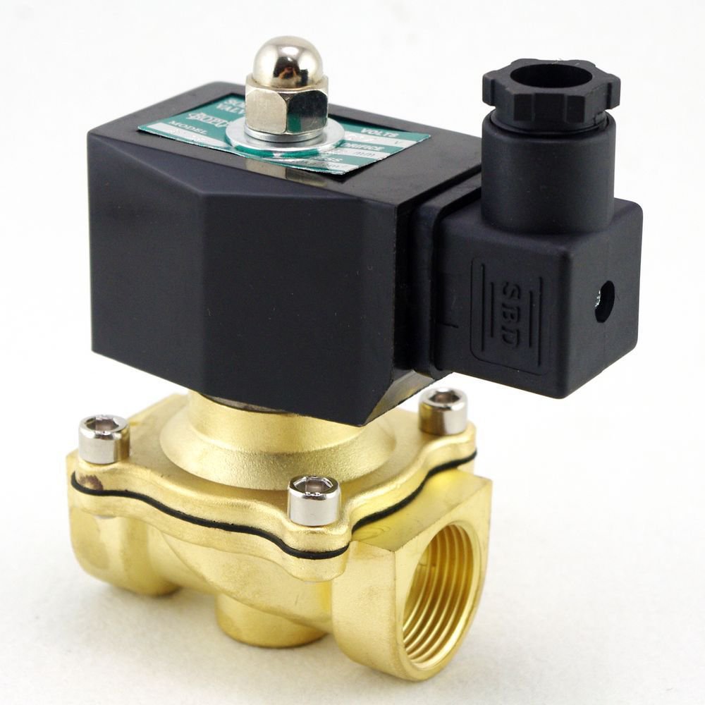 Methane Gas Fuel Propane 2 Ways NC 110VAC Solenoid Valve 3/4" BSPP Connection