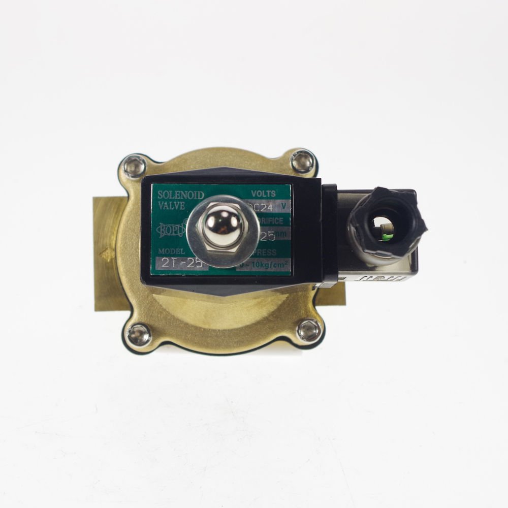 Methane Gas Fuel Propane 2 Ways NC 24VDC Solenoid Valve 1" BSPP Connection