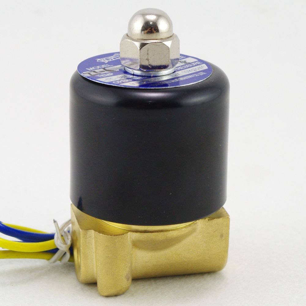 Methane Gas Fuel Propane 2 Ways NC 220VAC Solenoid Valve 1/8" BSPP Connection