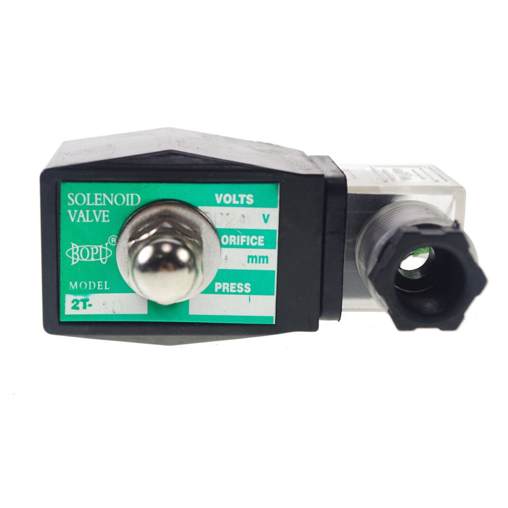 Methane Gas Fuel Propane 2 Ways NC DC24V Solenoid Valve 3/8" BSPP Connection