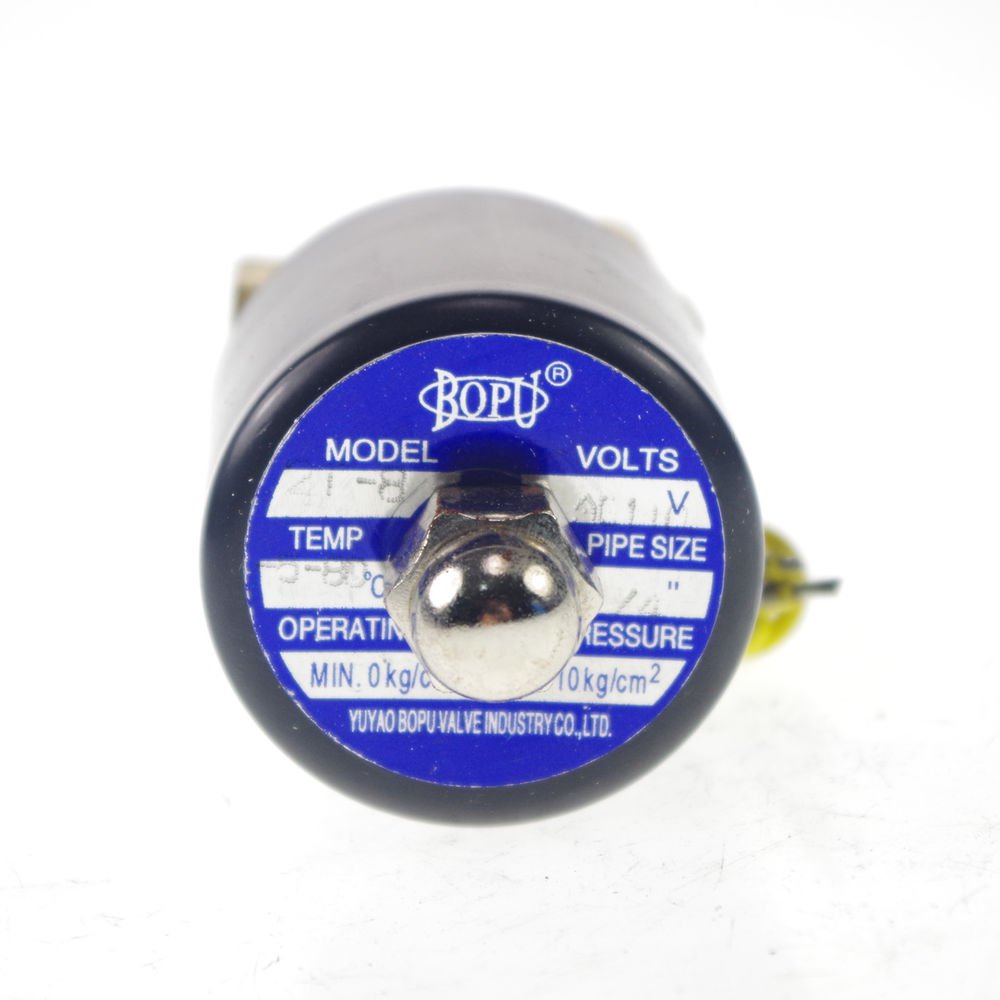 Methane Gas Fuel Propane 2 Ways NC 110VAC Solenoid Valve 1/4" BSPP Connection