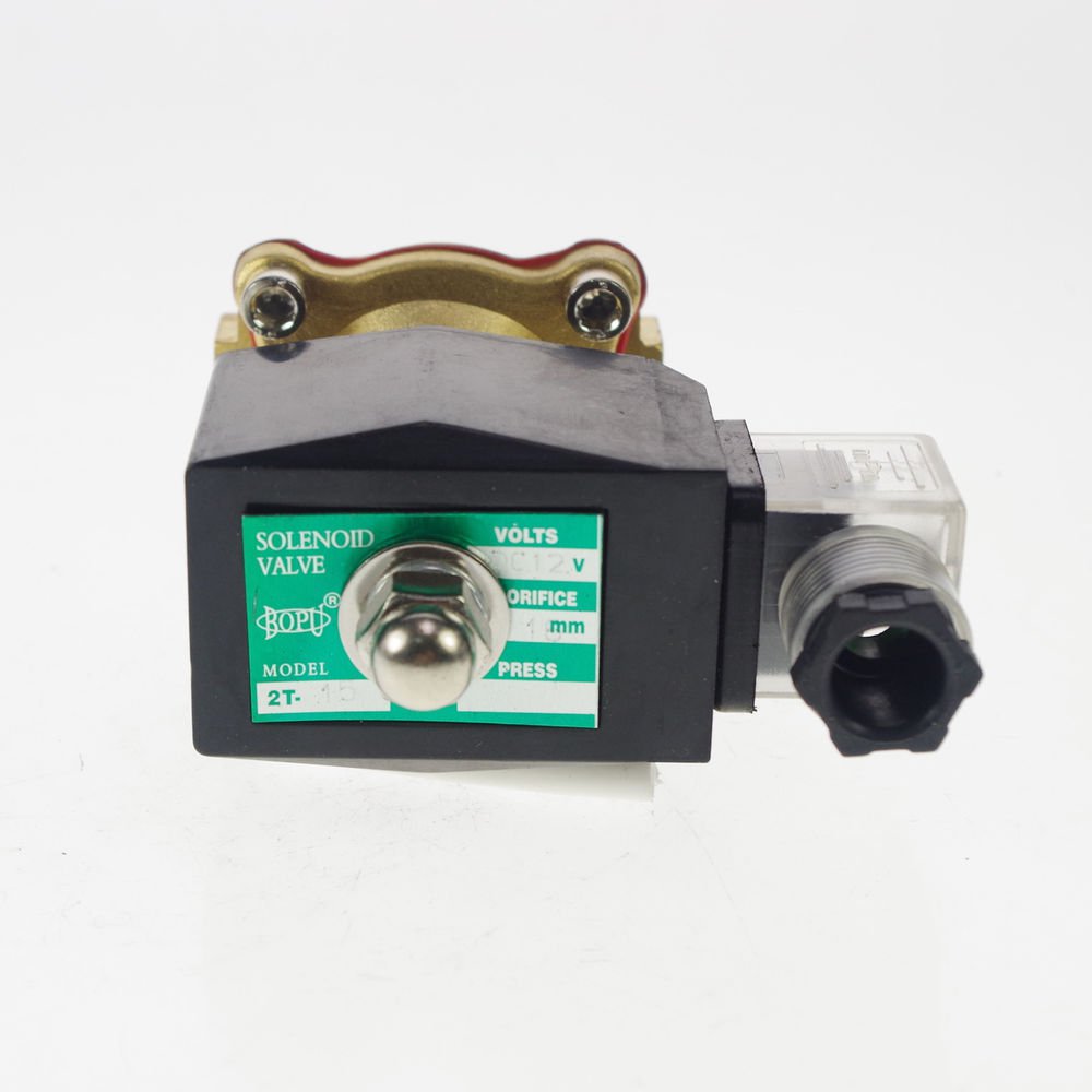 Methane Gas Fuel Propane 2 Ways NC 12VDC Solenoid Valve 1/2" BSPP Connection