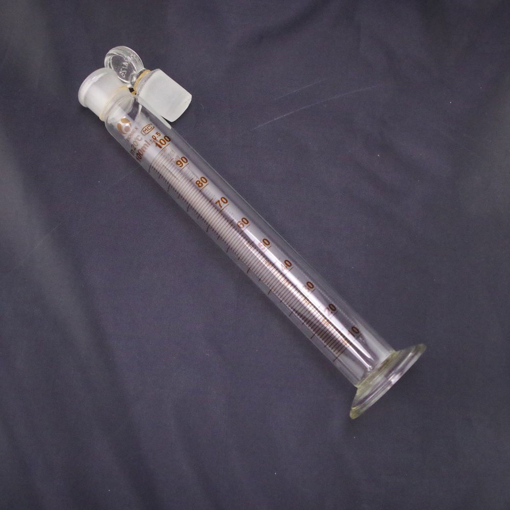 lot4 graduated cylinder with stopper measuring 100ml lab glass