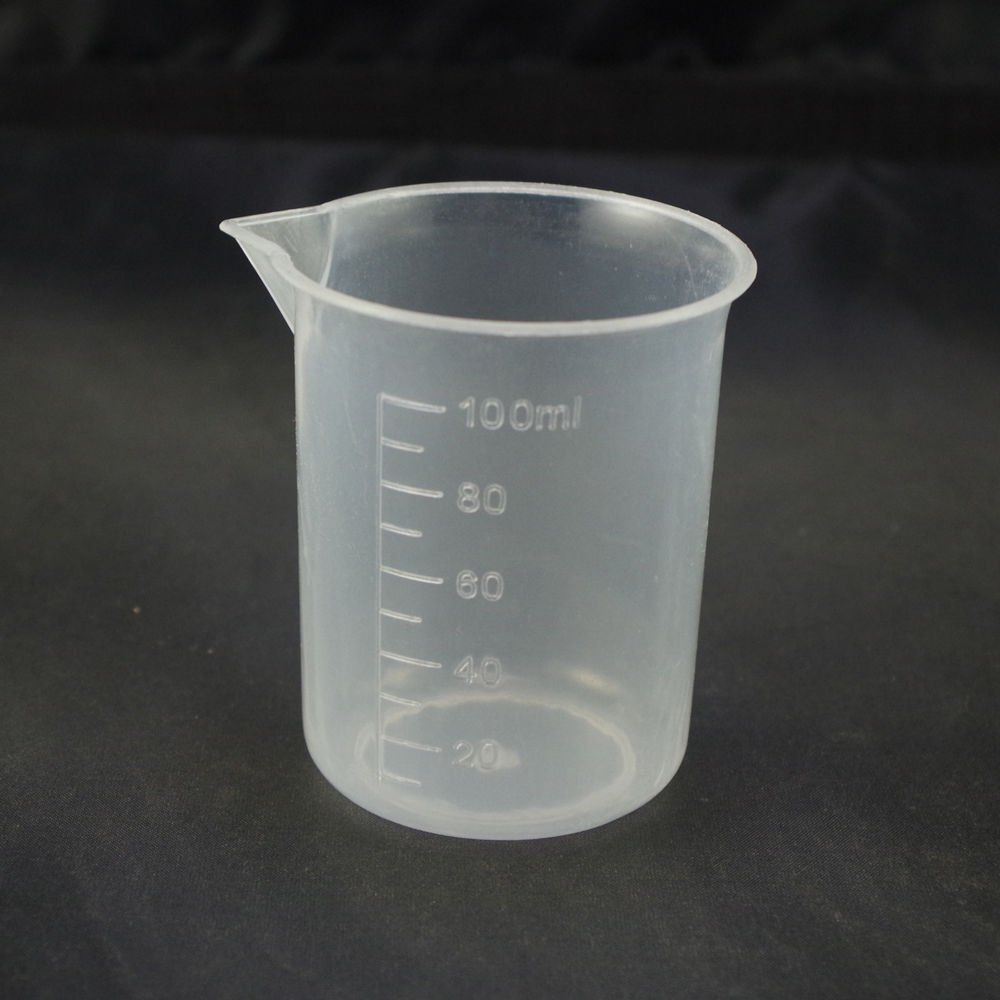 100ml measuring cup graduated plastic beaker