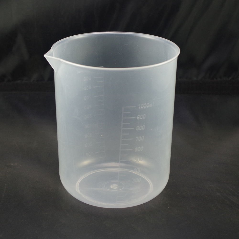 lot2 1000ml measuring cup graduated plastic beaker