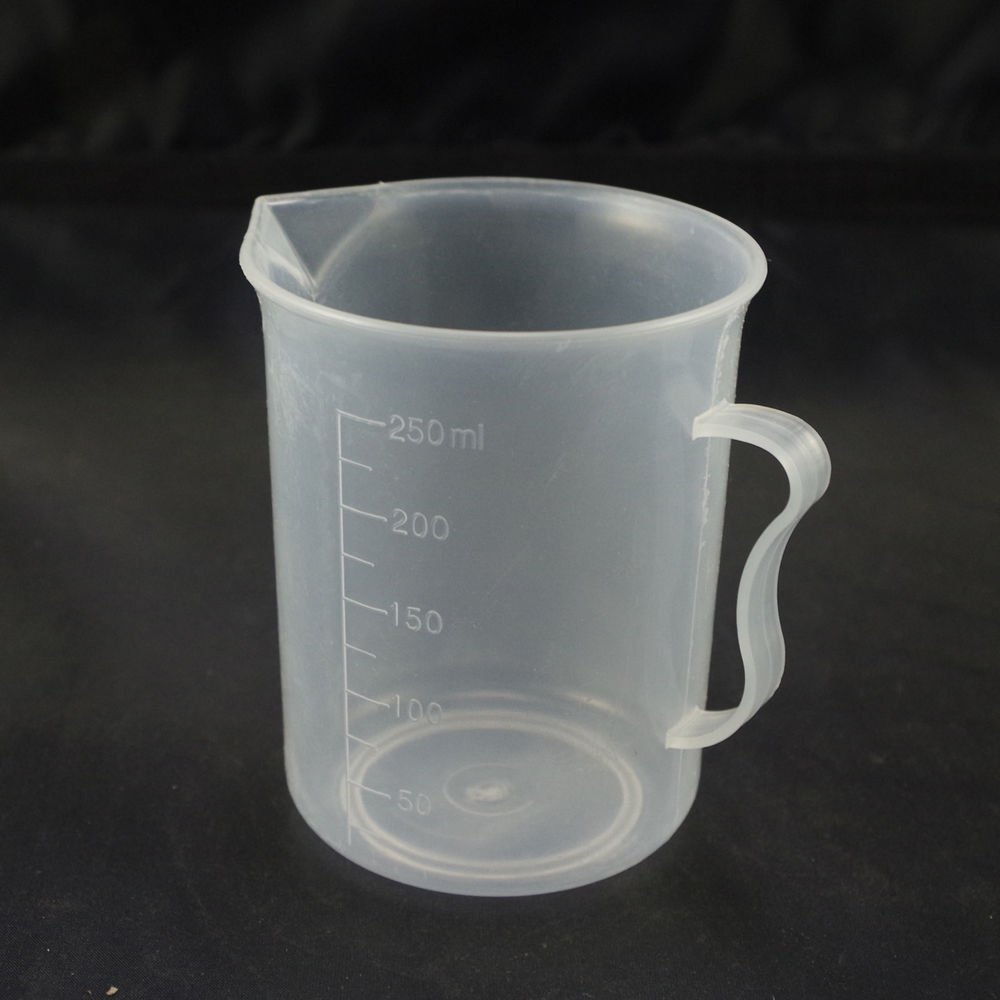 lot5 250ml plastic measuring cup graduated with handle
