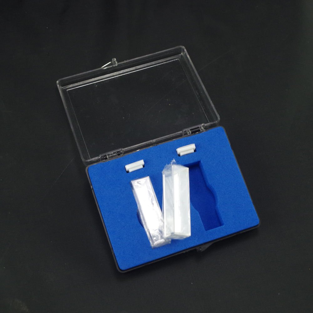 lot2 Quartz cuvettes with lids 10mm cell cuvette with box