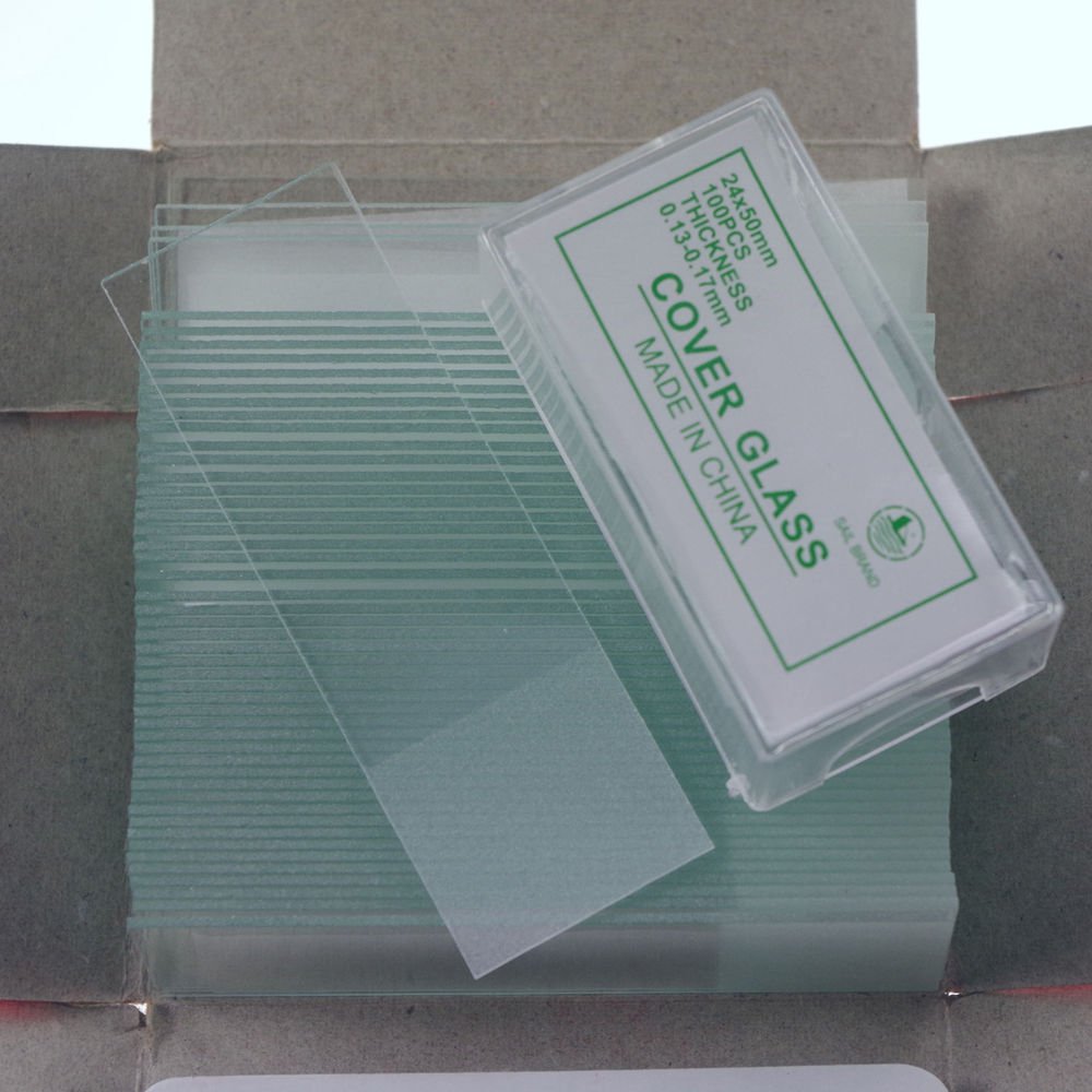 microscope slides 50pcs frosted & 200pcs 24x50 cover glass slips