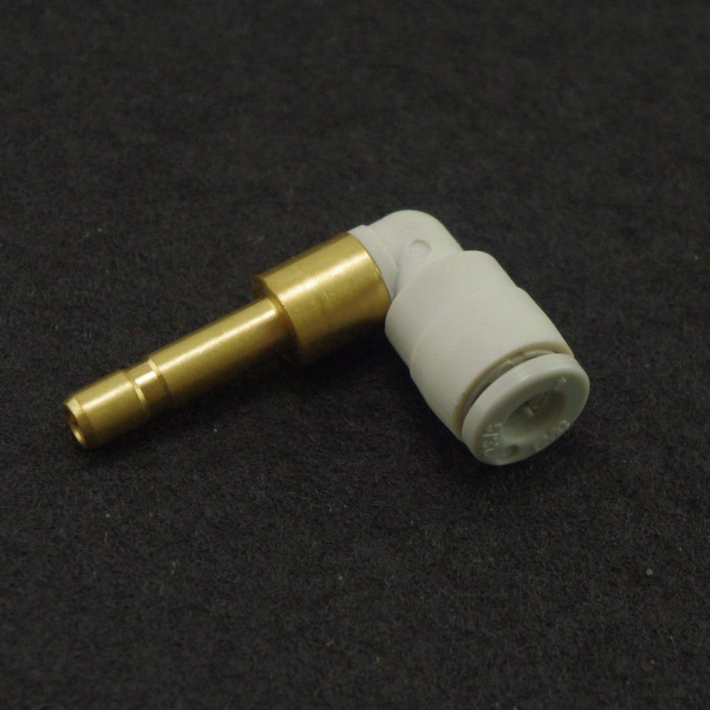 (5) Push In Connector Male Extended Elbow 4mm plug in Replace SMC KQ2W04-99