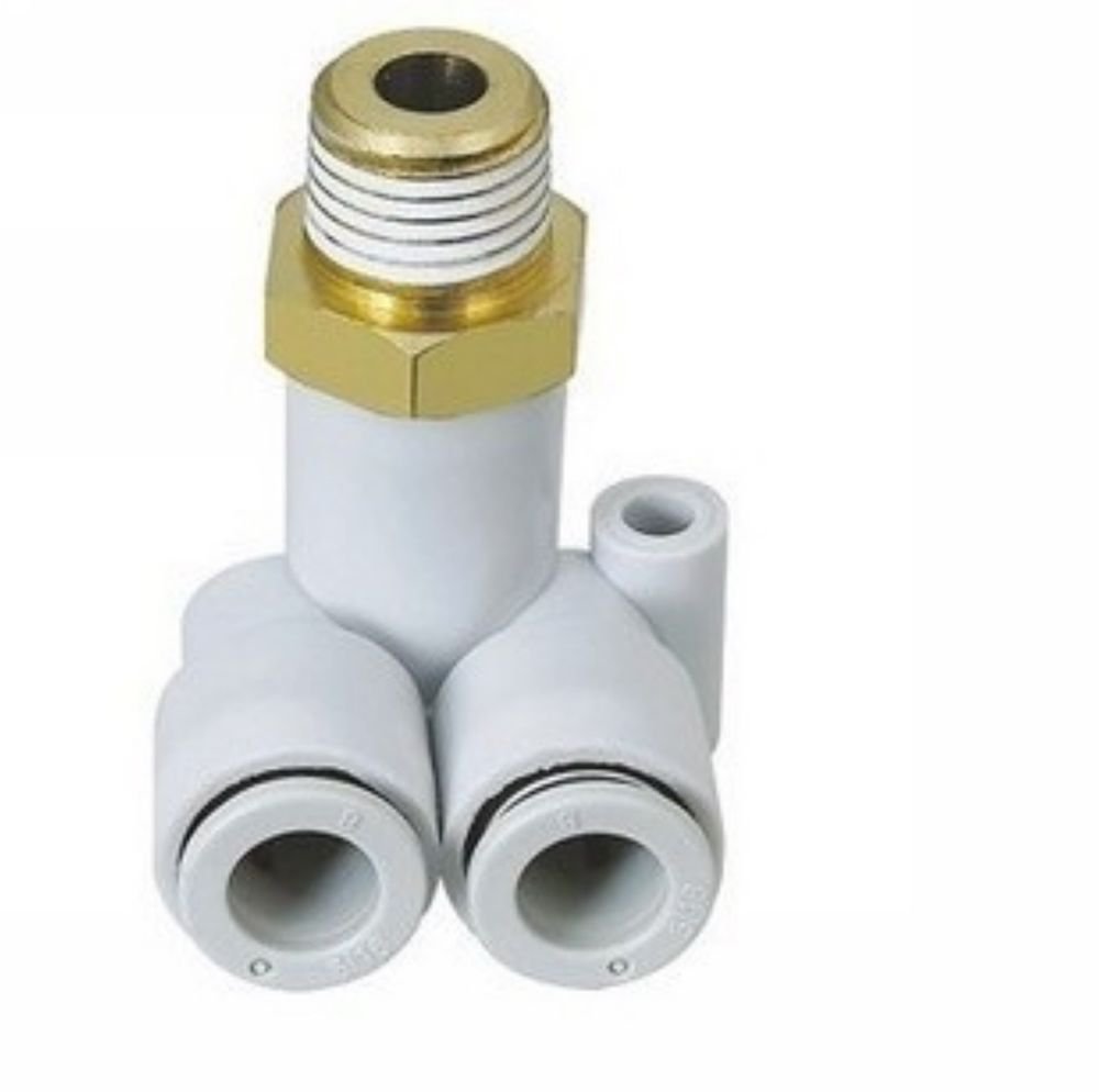 (5) One Touch Male Branch Union Elbow Connector 4mm-M5 Replace SMC KQ2LU04-M5