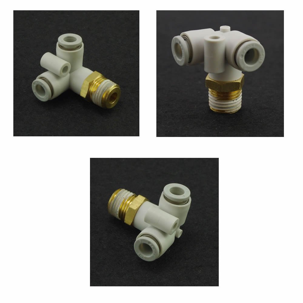(5) Push In One Touch Male Delta Union Connector 4mm-M5 Replace SMC KQ2D04-M5