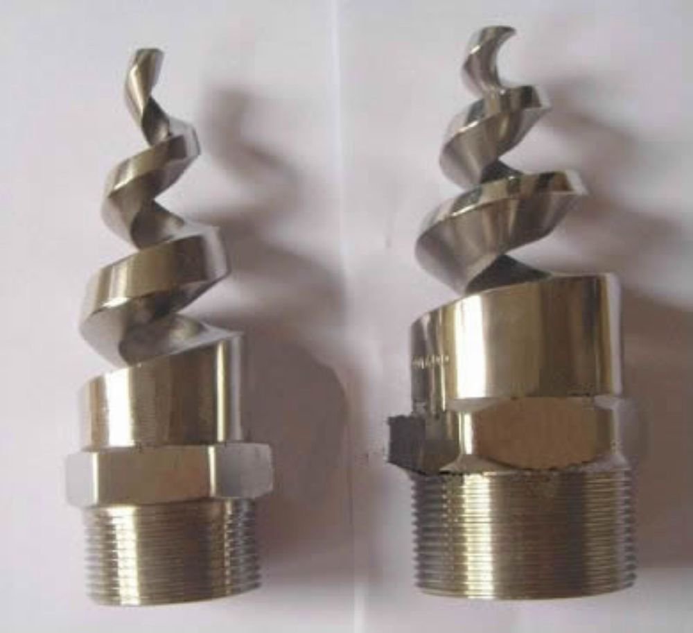 (1) 316L Stainless Steel 1.2" Spiral Spray Nozzle desulfurization washer nozzle