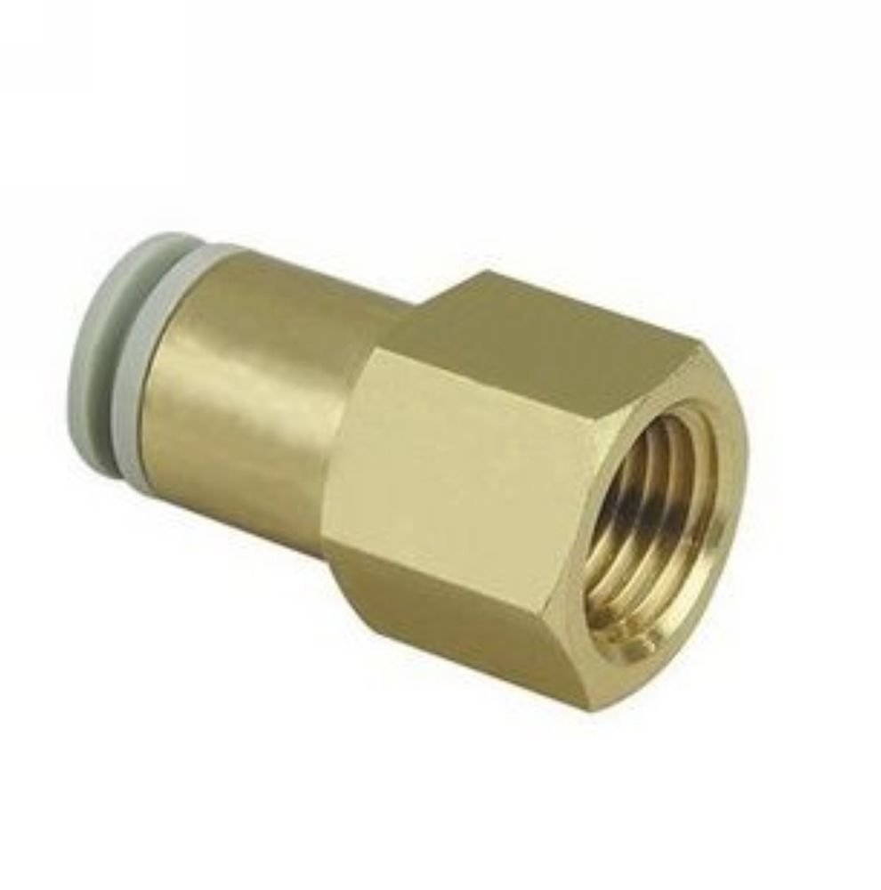 (5) One Touch Female Straight Connector 4mm-1/8"BPSS Replace SMC KQ2F04-01