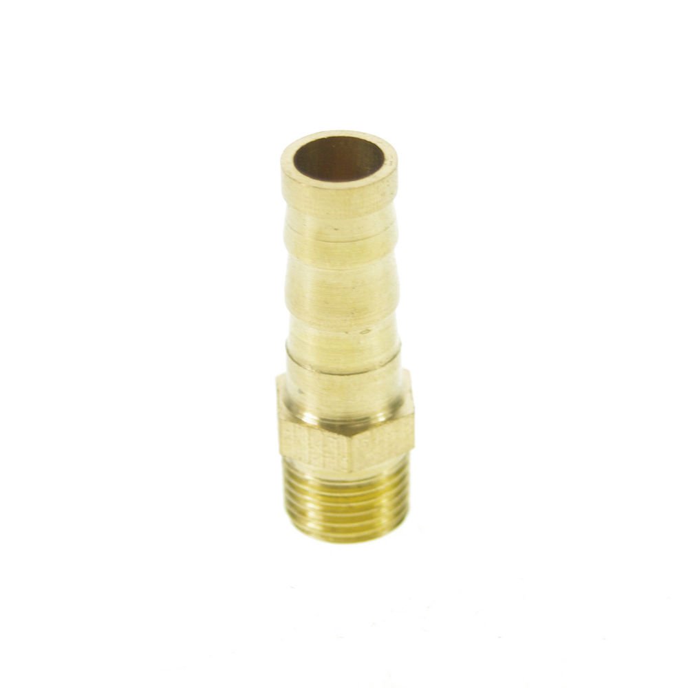 5pcs 1/8" BSPP Connection Male-8mm barbed Hose Brass Adapter Coupler Connector