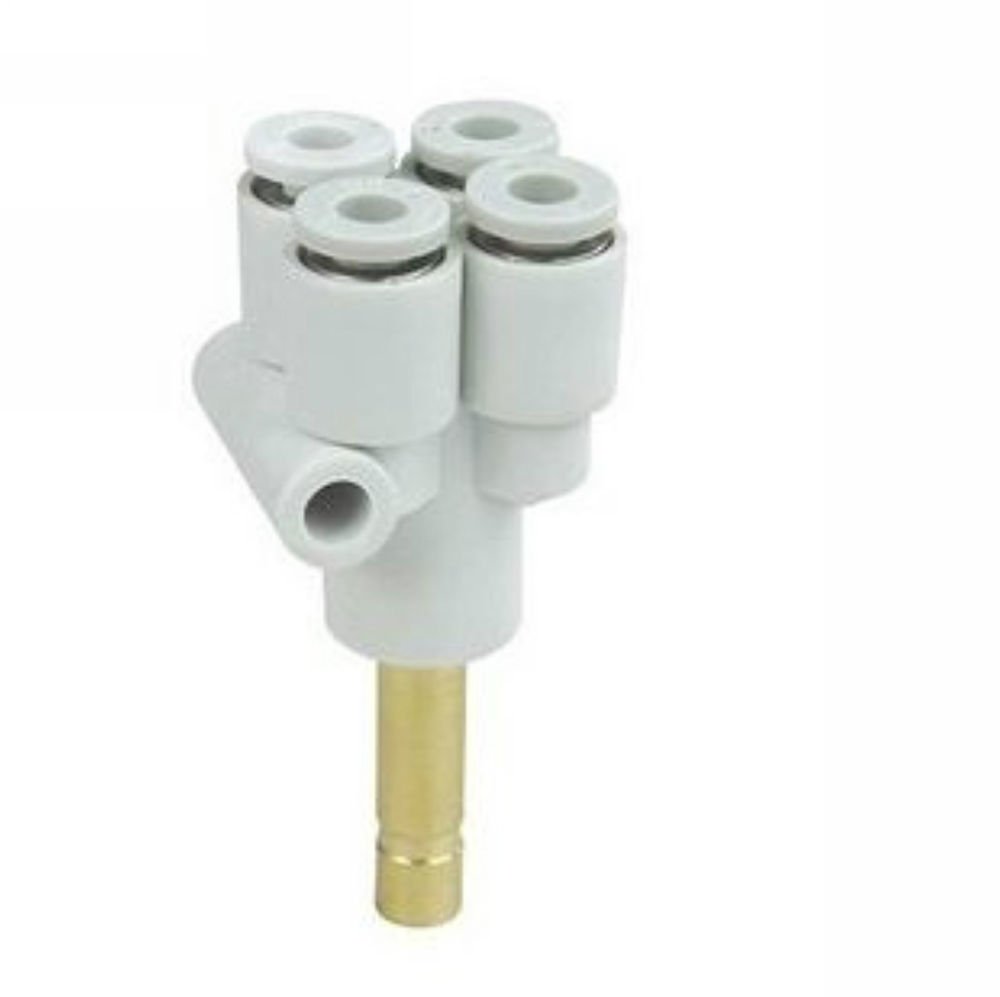 (5) Tube PLug In Reducer Connector Double Branch Y Union Replace SMC KQ2XD04-06