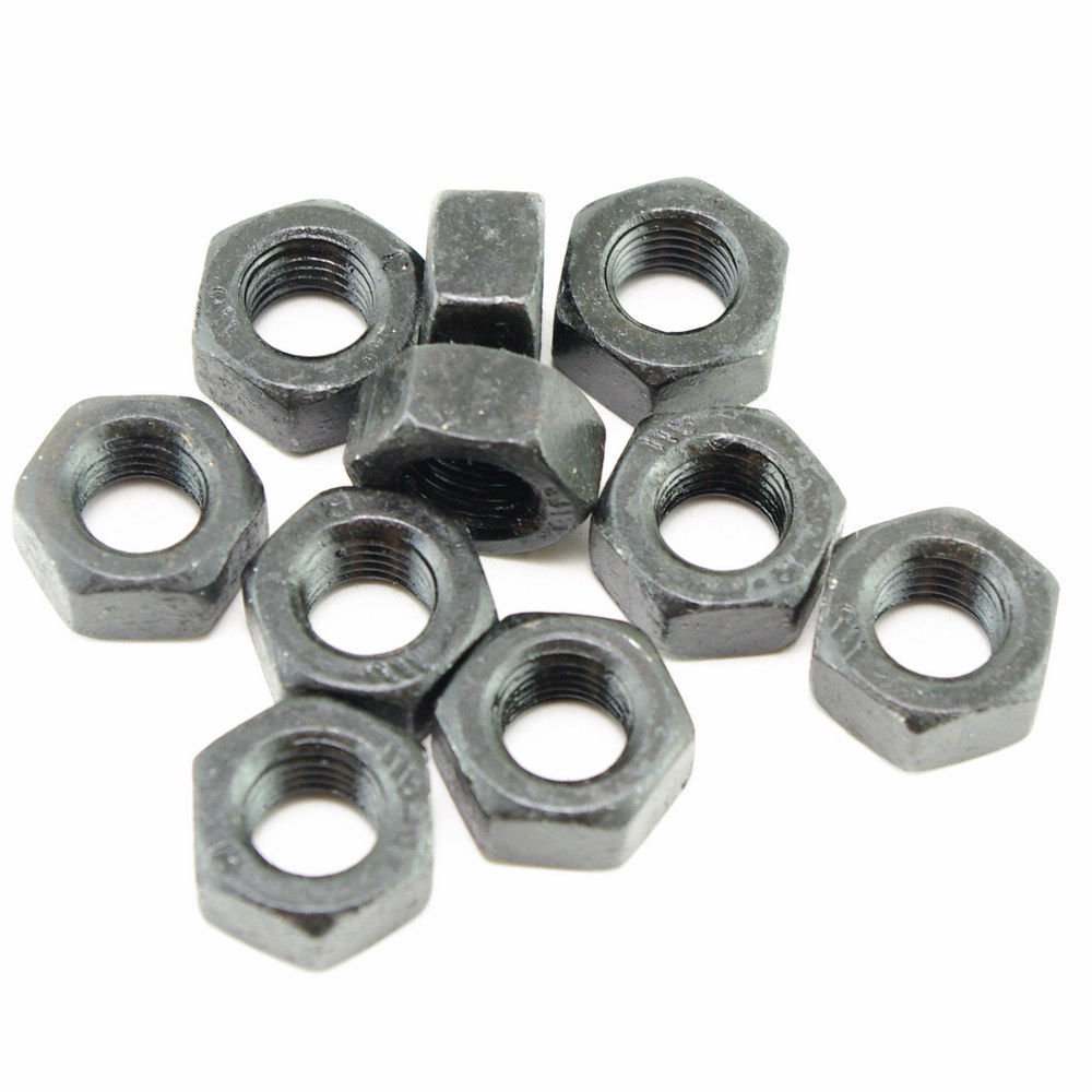 (20) Metric M12Ã1.25mm Fine Pitch Thread Nuts Black Finish