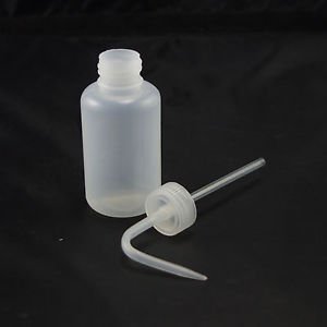 lot4 150ml Squeeze Bottle Tattoo Wash White Bent Tip Green Soap Alcohol Clear