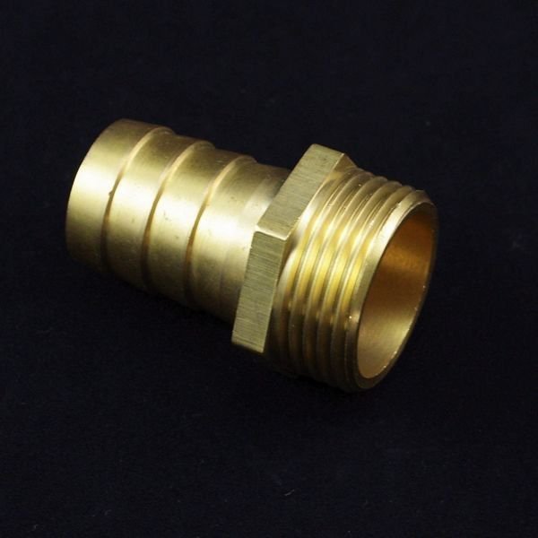 2PCS 3/4" BSPP Male-19mm barbed Hose Brass Adapter Coupler