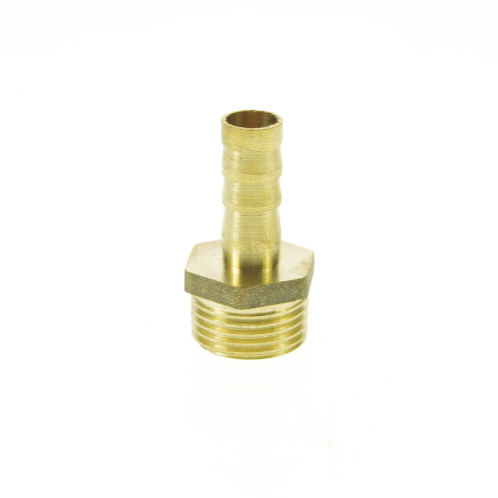 5pcs 3/8" BSPP Connection Male-8mm barbed Hose Brass Adapter Coupler Connector