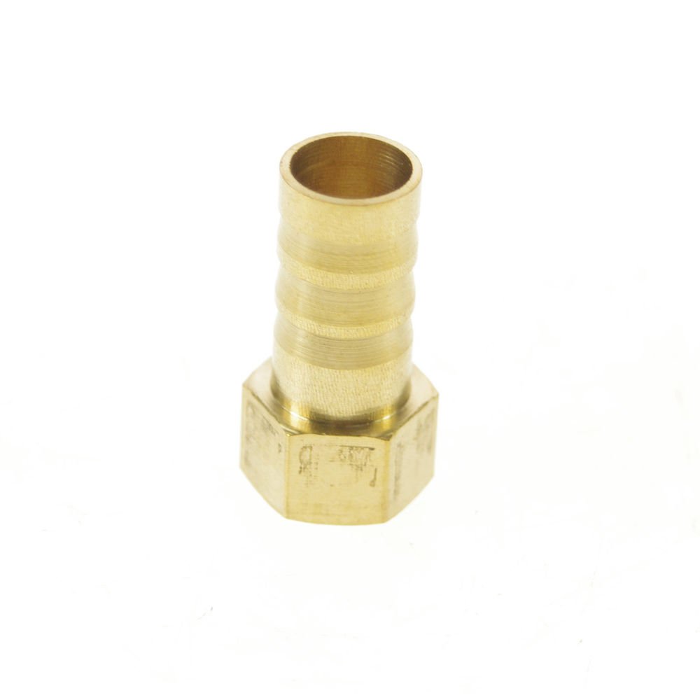 5pcs 1/4" BSPP Connect Female-12mm barbed Hose Brass Pipe Connector Adapter