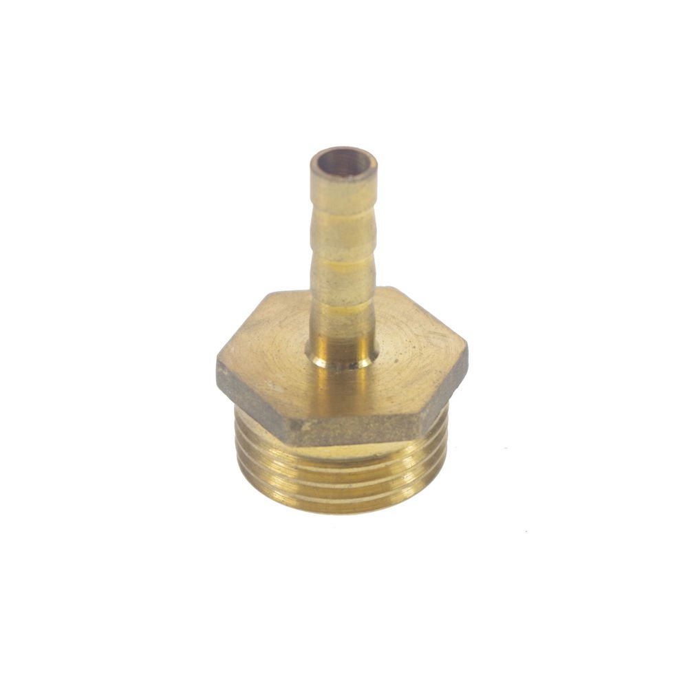 2pcs 1/2" BSPP Connection Male-6mm Barb Hose Brass Adapter Coupler Connector
