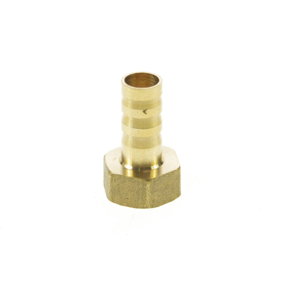 5pcs 3/8" BSPP Female-10mm barbeded Hose Brass Pipe Connector Adapter