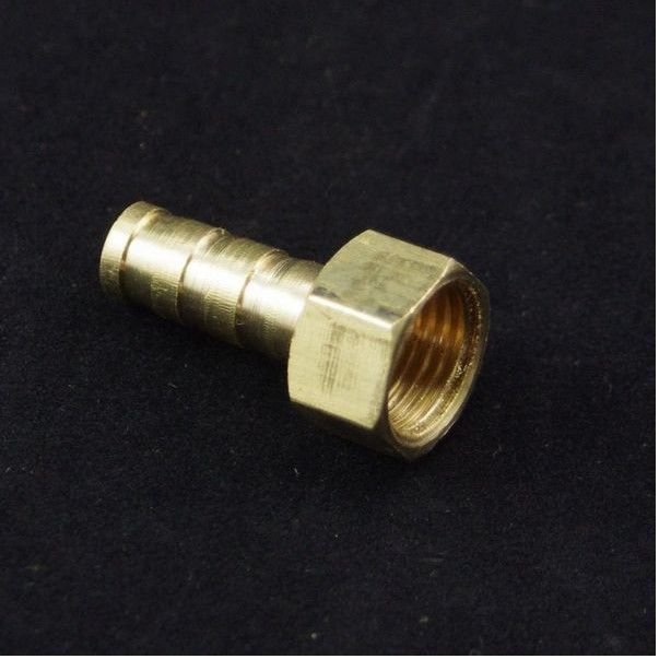 5pcs 3/8" BSPP Connect Female-6mm barbeded Hose Brass Pipe Connector Adapter