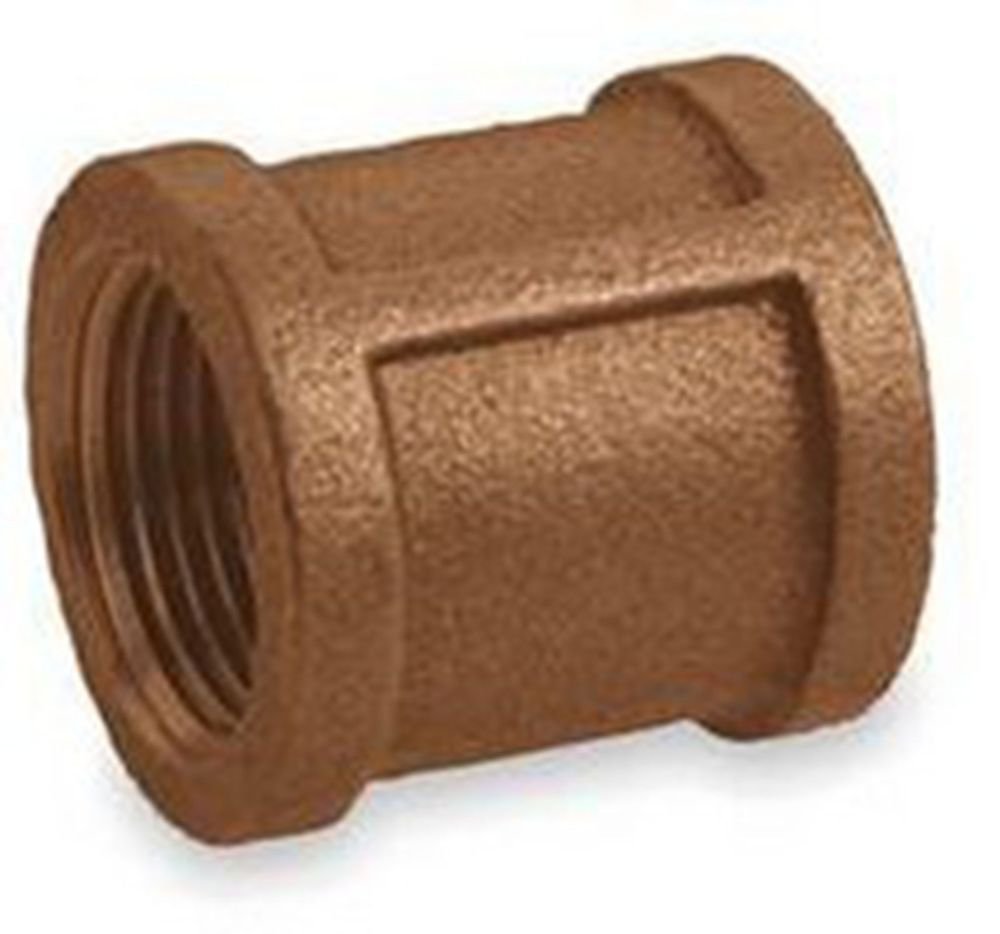 2PCS 1" BSPP Connection Female Brass Straight Pipe Adapter Coupler