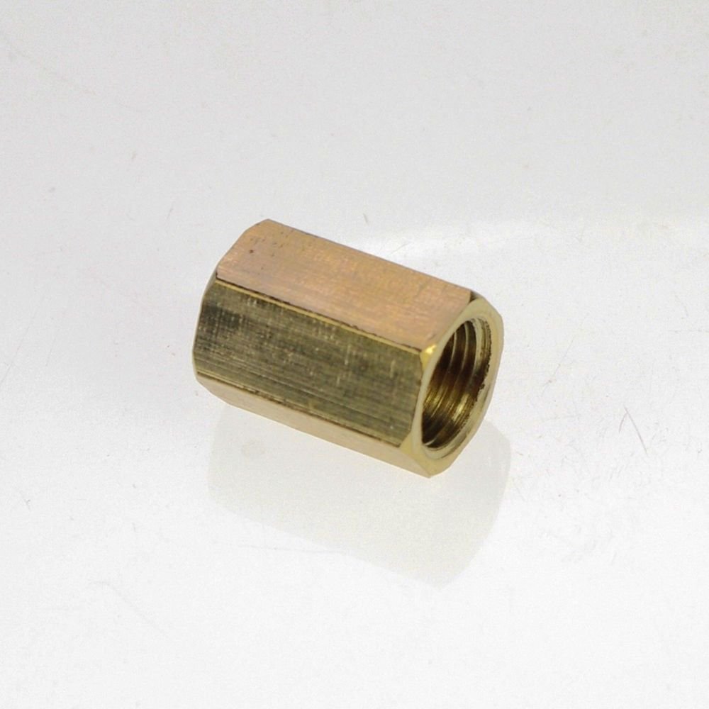 2PCS 3/8" BSPP Connection Female Brass Pipe Straight Adapter Coupler