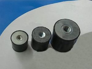 10 pcs Double end Female Thread M8 Rubber damper Rubber Mount Size 30mm*30mm