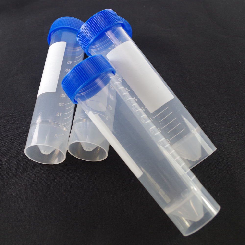 lot4 Plastic test tubes centrifuge tubes 50ml flat bottom