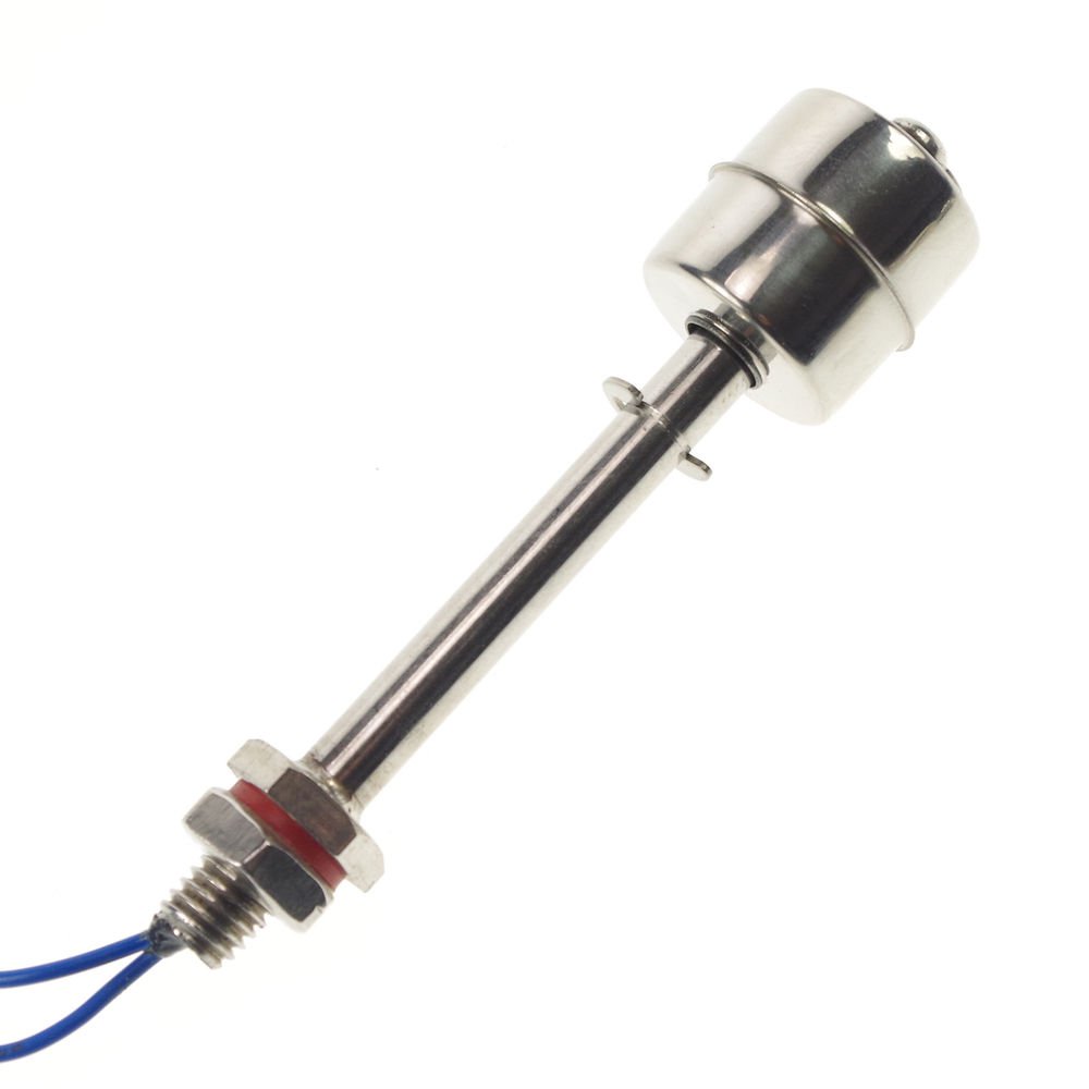 Stainless Steel Liquid Water Level Horizontal Float Sensor Switch 100mm Stroke