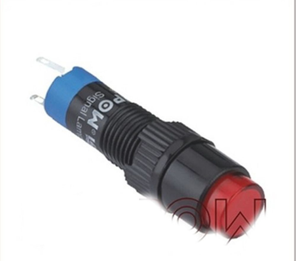 10PCS Indicator pilot lamp latching pushbutton 1NO 1NC SPDT 8mm