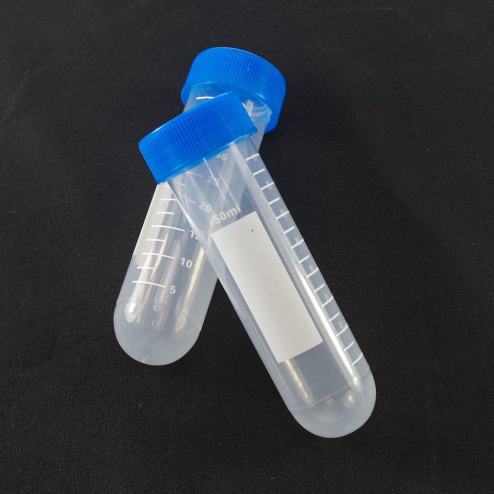 lot2 Plastic test tubes centrifuge tubes 50ml round bottom