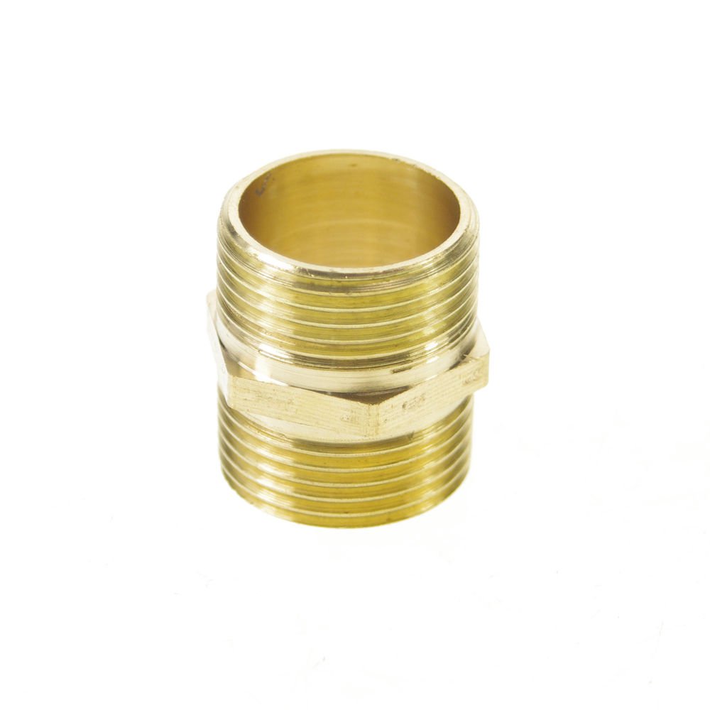 5PCS 3/4" BSPP Connection straight Male Pipe Brass Adapter Coupler Connector