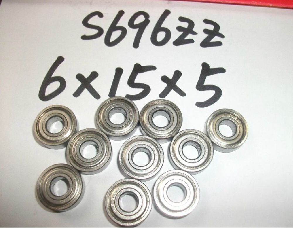 6*15*5mm S696ZZ shielded deep groove Thin-Section Radial stainless Bearing